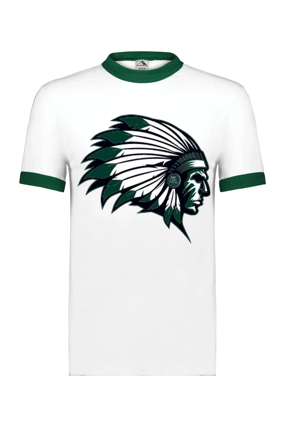 White/ Dark Green